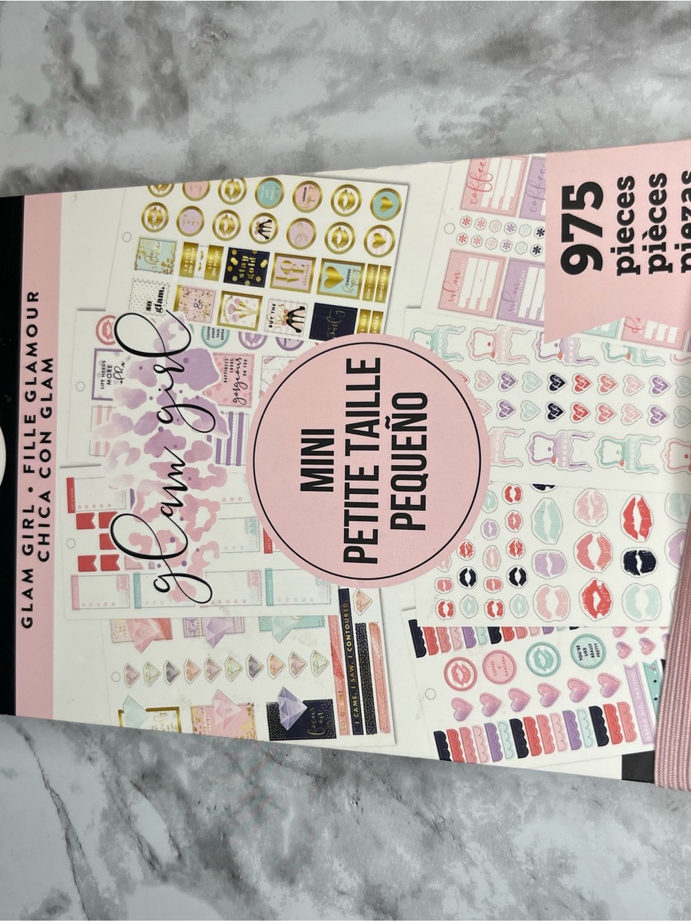 Happy Planner Mini Sticker Kit - Pink, Gold, Mint & Navy
